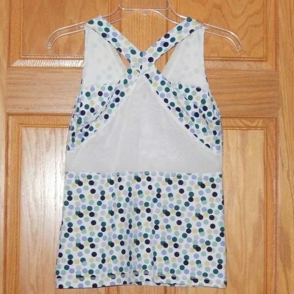 Shanghai Red Tank Top Medium White Dots - Picture 3 of 4
